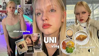 🖇️📓 uni vlog | учеба в ГУУ,моя утренняя и вечерняя рутина, распаковка альбома и с WB, тренировки