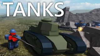 FRENCH TANKS in Roblox Trench Warfare