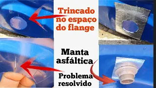 como consertar caixa d'água com trincado? vazamento no flange