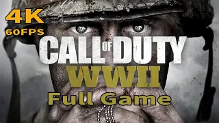 Call of Duty WWII - Full Game Walkthrough [4K 60FPS]