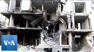 Airstrikes Damage Kyiv Buildings During UN Chief Visit