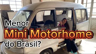 VOCÊ JÁ VIU UM MOTORHOME TÃO PEQUENO? Projeto em construção de uma effa hafei van/towner