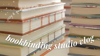 Bookbinding Studio Vlog ✦ getting ready for a shop update