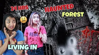 LIVING in HAUNTED HOUSE for 24 HOURS Challenge Pt2 - OVERNIGHT at HAUNTED FOREST India Gone WRONG