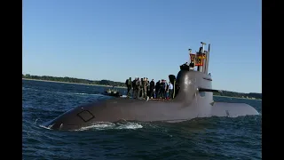 Submarine U33, combat swimmer, sea battalion - Federal President at the Navy in Eckernförde