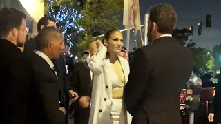 Jennifer Lopez Goes Daring With Low-Cut Ensemble At The Mother Premiere With Ben Affleck