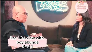 Liza Interview with boy abunda | Pag lilinaw Part 1
