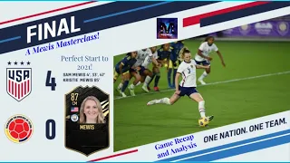 USWNT VS COLOMBIA ● MATCH ANALYSIS AND RECAP ● A MEWIS MASTERCLASS and PERFECT HAT TRICK ● 1/18/2021