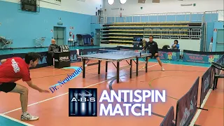 Chopping with frictionless ANTI-SPIN  | Dr. Neubauer A-B-S | Table Tennis Match