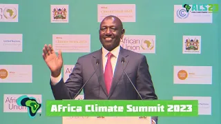'GOD BLESS AFRICA, GOD BLESS HUMANITY!' CHEERS AS RUTO GIVES HIS LAST AFRICA CLIMATE SUMMIT SPEECH