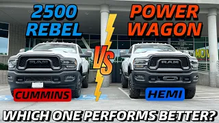 2023 RAM 2500 POWER WAGON HEMI VS REBEL 2500 Cummins MPG & 0-60 Test: This Actually Surprised Me!