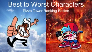 Best to Worst Characters (Pizza Tower Ranking Edition) please read the description