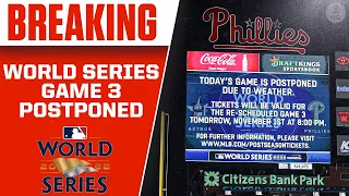 Astros-Phillies Game 3 of World Series POSTPONED Due To Inclement Weather I CBS Sports HQ