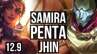 SAMIRA & Alistar vs JHIN & Janna (ADC) | Penta, 24/4/8, Legendary, 500+ games | BR Master | 12.9