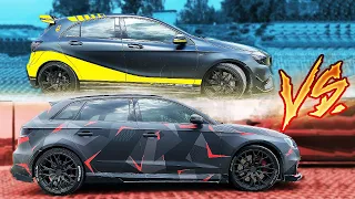 Mercedes A45 AMG vs AUDI RS3! | wyścig i co wybieram?