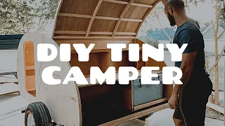 How to Build a Teardrop Camper Start to Finish Time-lapse
