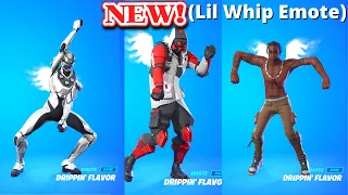 *NEW* DRIPPIN' FLAVOR EMOTE SHOWCASE With 510 Skins (Lil Whip Emote 🍦)