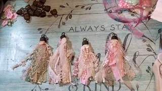 Small Shabby Chic Tassels for Junk Journals