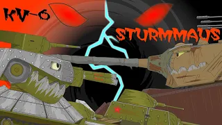 KV-6 vs Sturm Maus - cartoons about tanks
