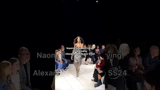 Naomi Campbell is crying while closing Alexander McQueen SS24.💔#alexandermcqueen #supermodel