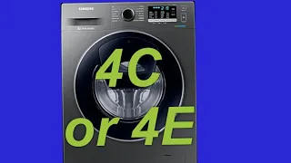 Tutorial:How to fix a 4E or 4C error code on a Samsung washing machine