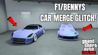 The Only Working SOLO Car Merge Glitch In GTA 5 Online! F1/BENNY’S ON CARS! (NO NET CUT)