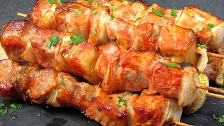 Shashlik in the oven ☆ In anticipation of summer, we cook delicious pork shashlik in the oven