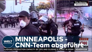 RANDALE IN MINNEAPOLIS: Polizei nimmt CNN Reporter wird vor laufender Kamera fest