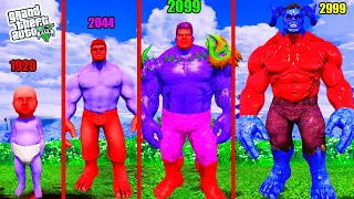 SHINCHAN TELL EVOLUTION of RED AND BLUE HULK In GTA 5!