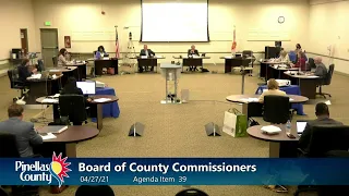 Board of County Commissioners Regular Meeting & Public Hearing 4-27-21