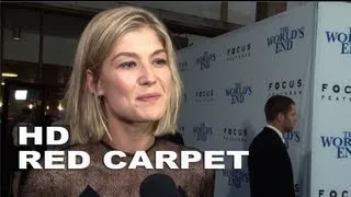 The World's End Premiere: Rosamund Pike Red Carpet Interview | ScreenSlam