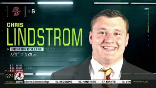 Football: Chris Lindstrom Drafted 14th (Apr. 25, 2019)