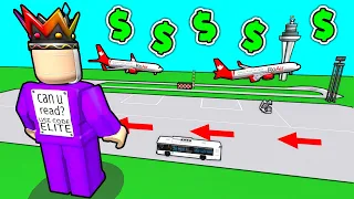 SPENDING $4,098 On My AIRPORT In Roblox Airport Tycoon
