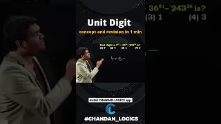 Unit Digit quick concept revision and best tricks by chandan venna sir #chandan_logics #arithmetic