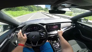 2022 Skoda OCTAVIA Combi [2.0 TDI Sportline 150 HP] POV Test Drive by Supergimm45