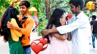 Accedentlly Hugging Prank On Cute Gir🥰 I  Romantic Ankush prank