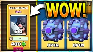 MASSIVE EXECUTIONER CHEST OPENING!! Biggest Super Magical Chest Fail Ever!? Clash Royale Gemming