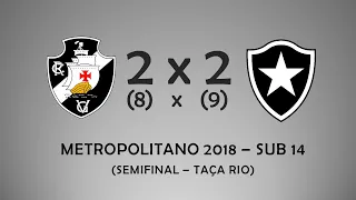 Vasco da Gama (8) 2 x 2 (9) Botafogo - Metropolitano 2018 Sub14 - Semifinal Taça Rio (28/11/18)