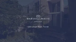 Marshall White: 42B Lansell Road, Toorak