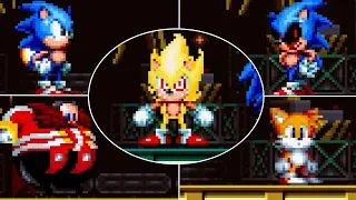 5 Different Bosses over Metal Sonic ~ Sonic Mania Plus mods