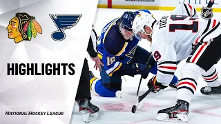 NHL Highlights | Blackhawks @ Blues 2/25/20