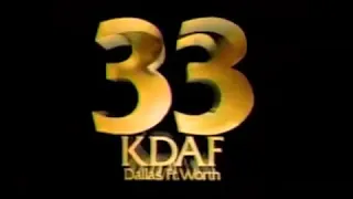 KDAF (Fox, Now The CW) Station ID 1986
