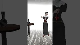 Evil nun dancing in granny house #shorts #viral