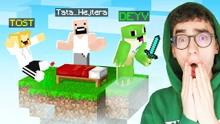 Zagraliśmy Z TATĄ HEJTERA w BEDWARS w Minecraft!