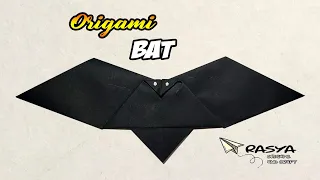 Easy Origami Bat - How to make Paper Bat Easy - Cara membuat origami kelelawar