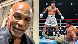MIKE TYSON REACTS TO RYAN GARCIA BEATING DEVIN HANEY “IT WAS BEAUTIFUL, I WANT TO SEE THE REMATCH!”