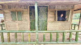 Working every day: How to make beautiful simple bamboo windows|Trieu Thi Hoa ep.68