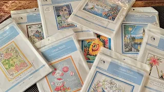 Huge stamped cross stitch haul from Newcraftday and giveaway winner announced #newcraftday