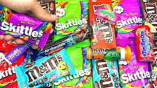New 101 Yummy Snacks Openings with Skittles & M&M's & Mentos Gum | Satisfying Video ASMR