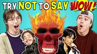 Adults React To Try Not To Say Wow Challenge